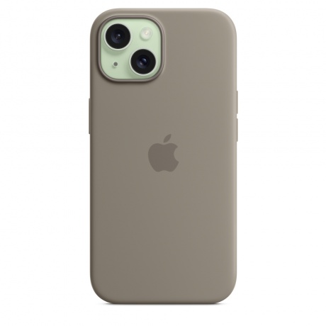 Чехол оригинальный Apple для Iphone 15 Silicone Case - Clay - фото 4