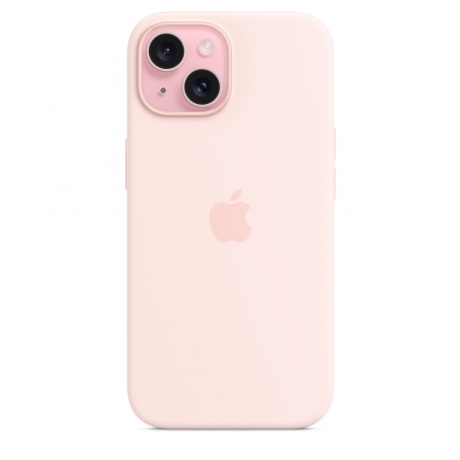 Чехол оригинальный Apple для Iphone 15 Silicone Case - Light Pink - фото 2