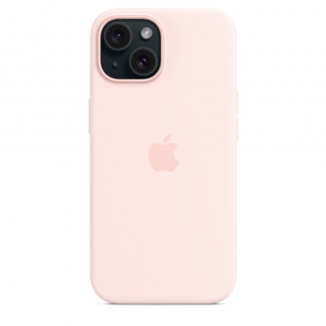 Чехол оригинальный Apple для Iphone 15 Silicone Case - Light Pink - фото 5