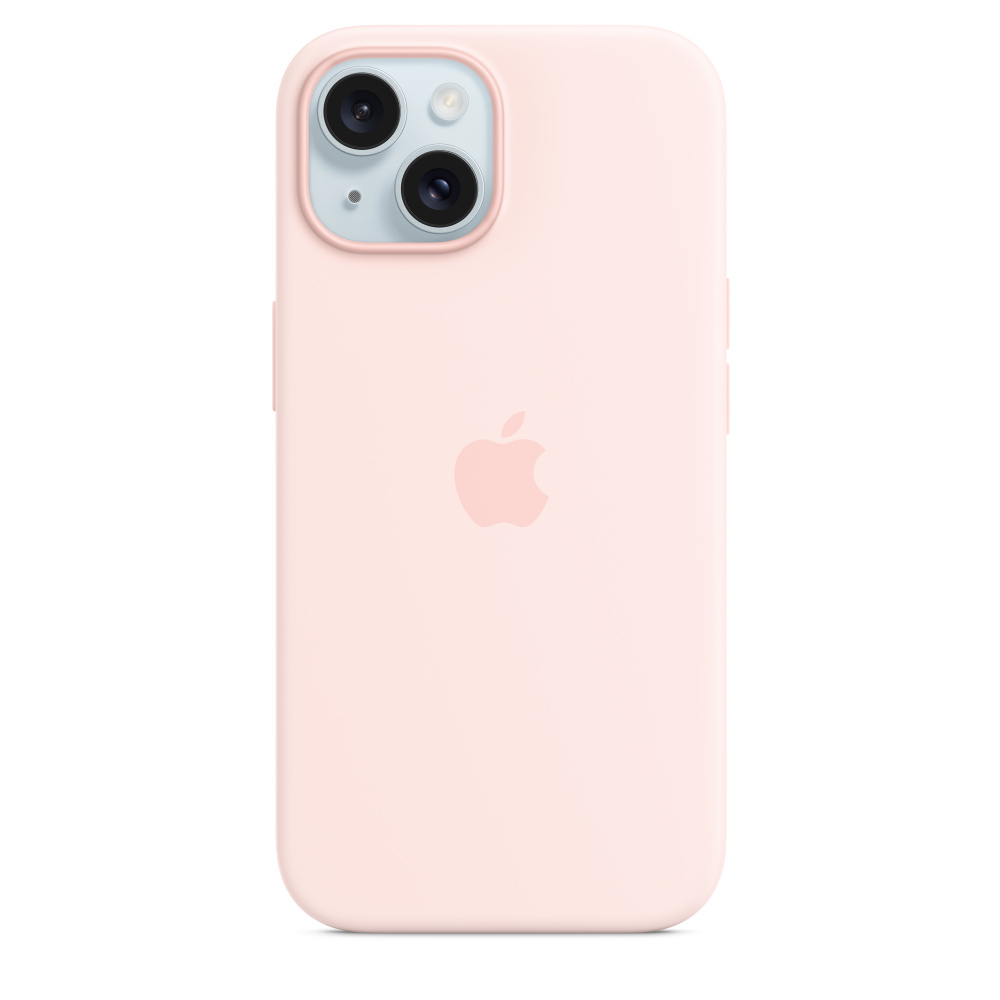 цена Чехол оригинальный Apple для Iphone 15 Silicone Case - Light Pink