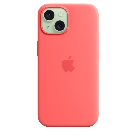 Чехол оригинальный Apple для Iphone 15 Silicone Case - Guava - фото 4
