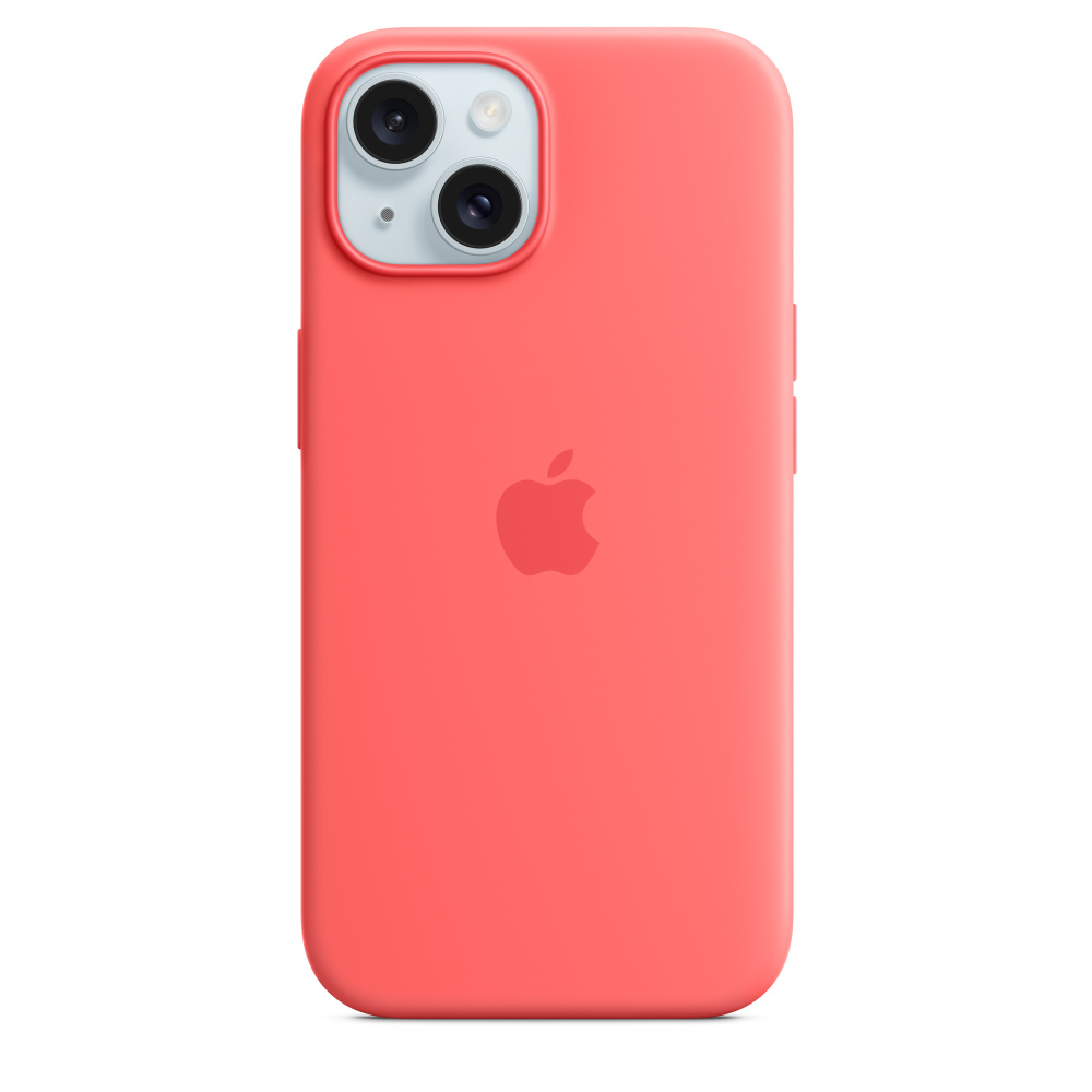 Чехол оригинальный Apple для Iphone 15 Silicone Case - Guava