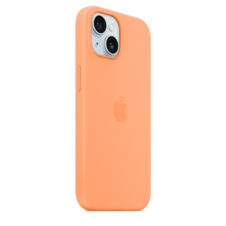 Чехол оригинальный Apple для Iphone 15 Silicone Case - Orange Sorbet - фото 6