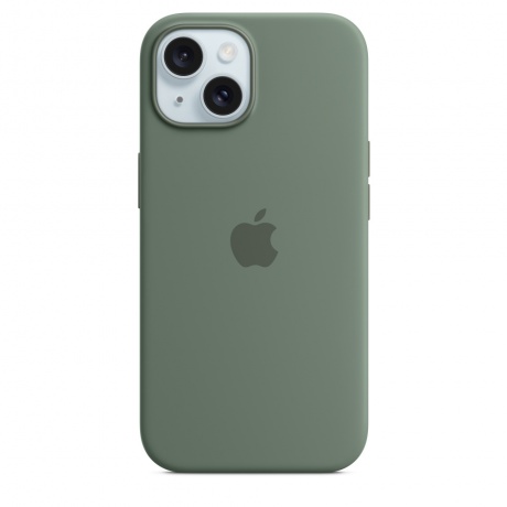 Чехол оригинальный Apple для Iphone 15 Silicone Case - Cypress - фото 1
