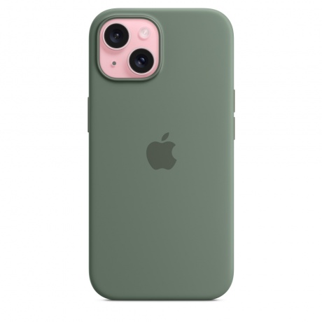 Чехол оригинальный Apple для Iphone 15 Silicone Case - Cypress - фото 2