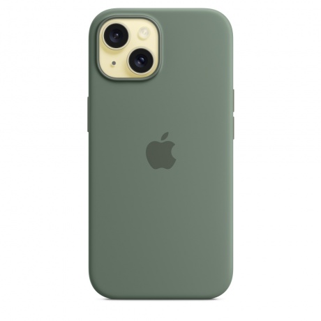 Чехол оригинальный Apple для Iphone 15 Silicone Case - Cypress - фото 3