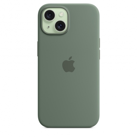 Чехол оригинальный Apple для Iphone 15 Silicone Case - Cypress - фото 4