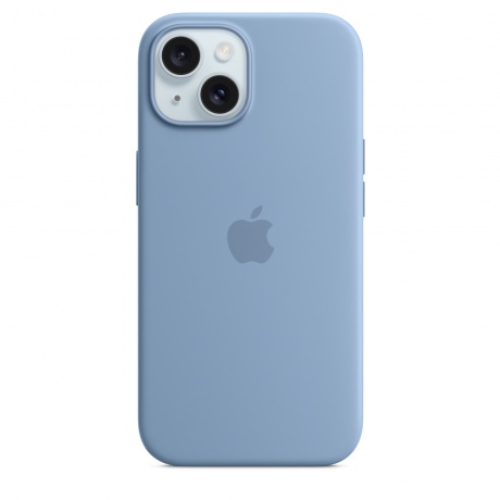 Чехол оригинальный Apple для Iphone 15 Silicone Case - Winter Blue - фото 1
