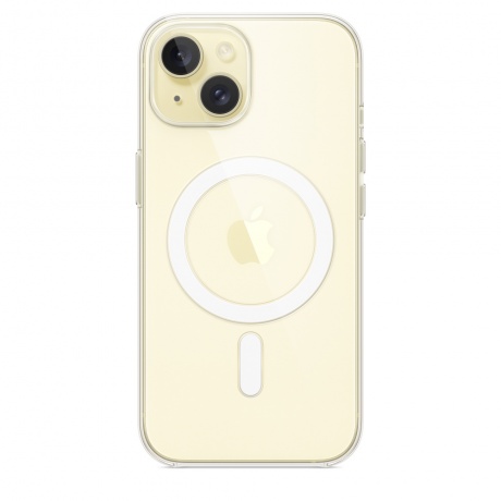 Чехол оригинальный Apple для Iphone 15 Silicone Case - Clear Case - фото 3