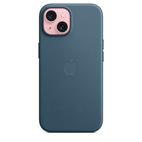 Чехол оригинальный Apple для Iphone 15 Woven Case - Pacific Blue - фото 2