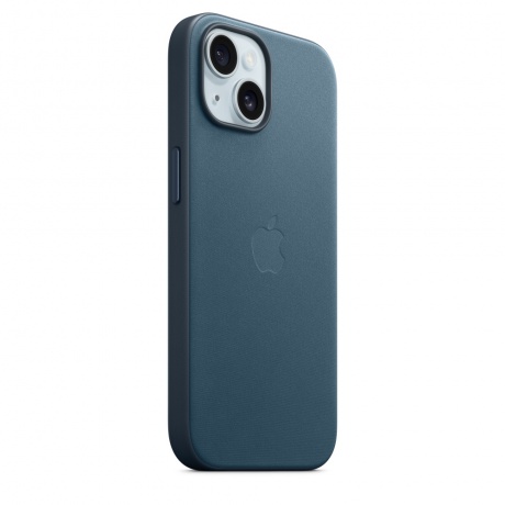 Чехол оригинальный Apple для Iphone 15 Woven Case - Pacific Blue - фото 6