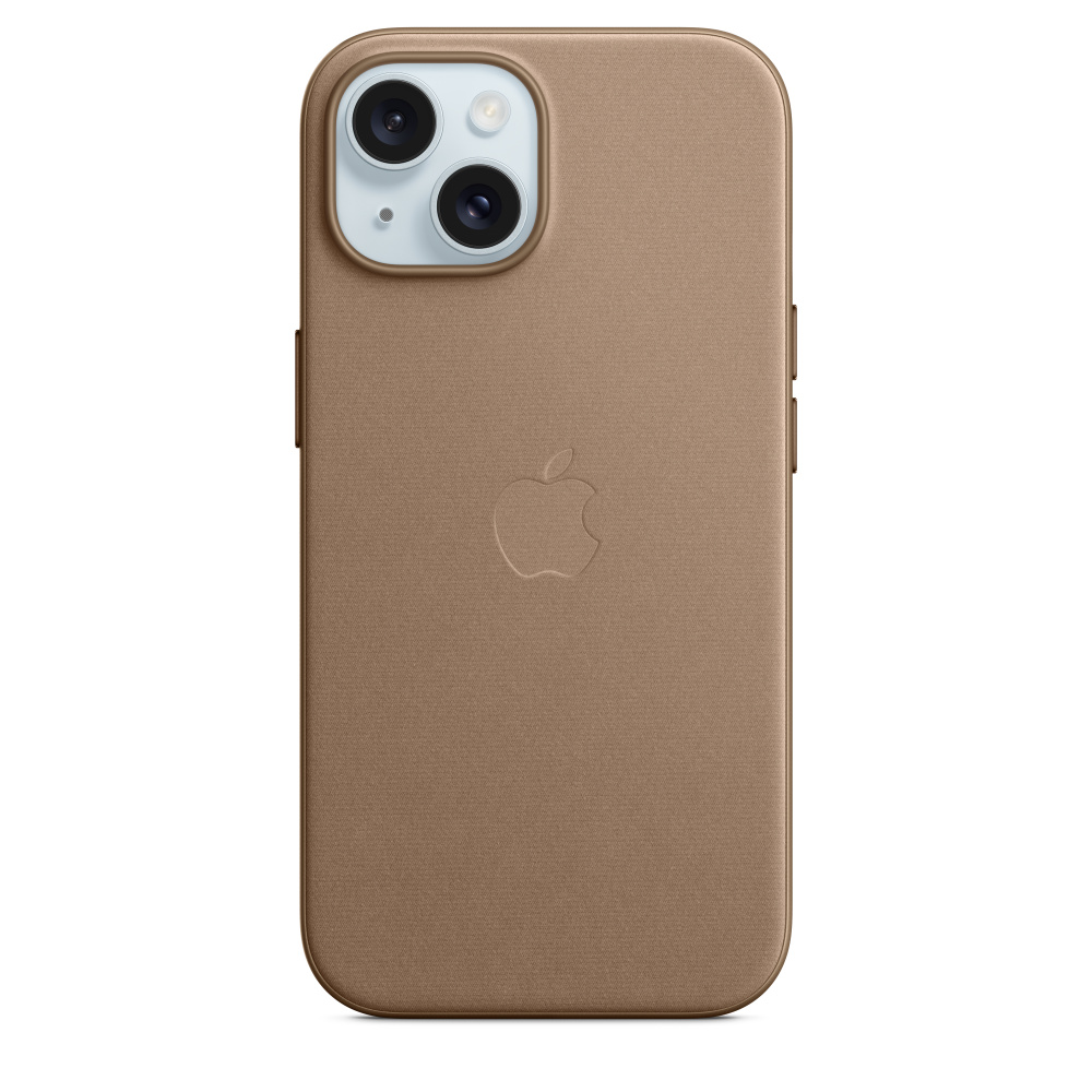 цена Чехол оригинальный Apple для Iphone 15 Woven Case - taupe