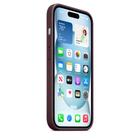Чехол оригинальный Apple для Iphone 15 Woven Case - Mulbery - фото 7