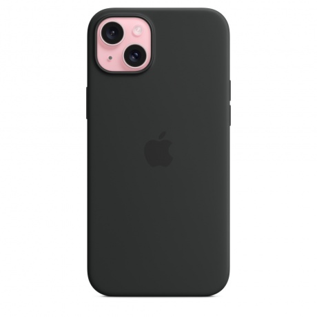 Чехол оригинальный Apple для Iphone 15 Plus Silicone Case - Black - фото 2