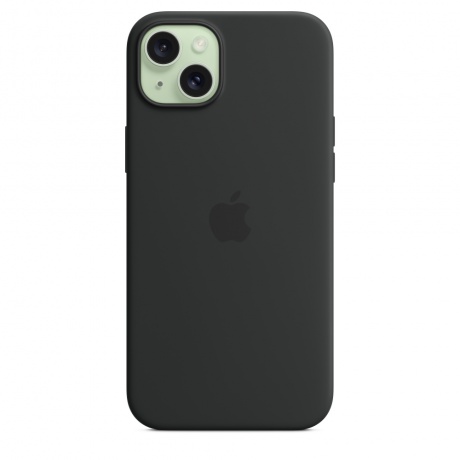 Чехол оригинальный Apple для Iphone 15 Plus Silicone Case - Black - фото 4