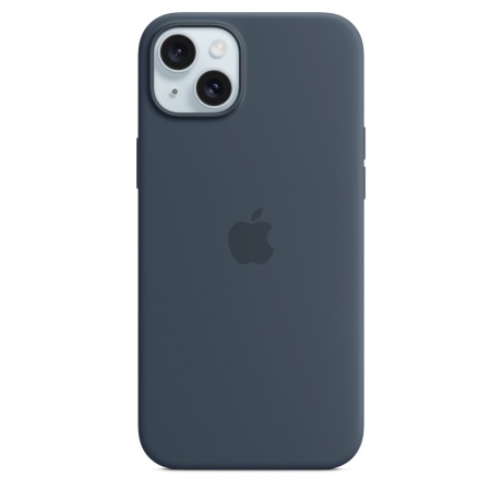 Чехол оригинальный Apple для Iphone 15 Plus Silicone Case - Storme Blue - фото 1