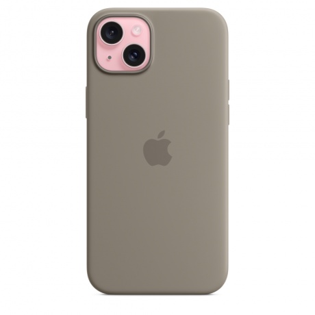 Чехол оригинальный Apple для Iphone 15 Plus Silicone Case - Clay - фото 2