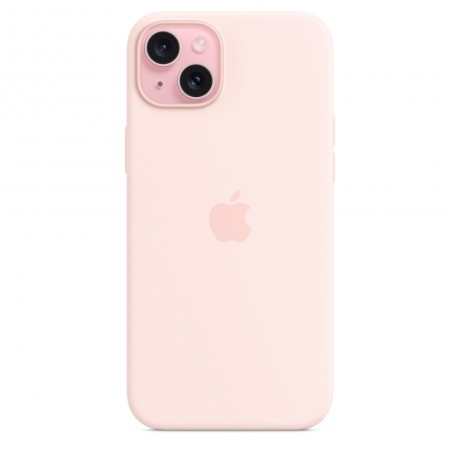 Чехол оригинальный Apple для Iphone 15 Plus Silicone Case - Light Pink - фото 2