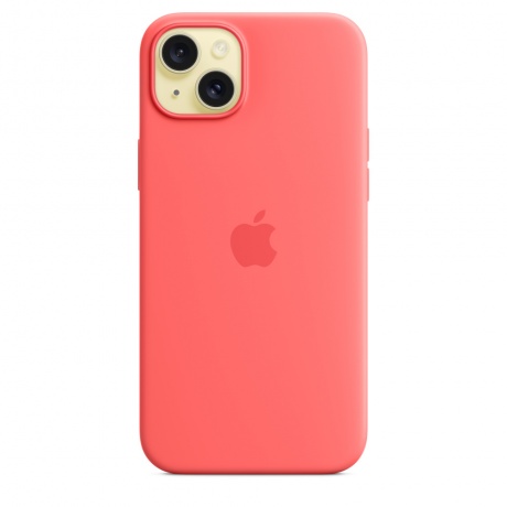 Чехол оригинальный Apple для Iphone 15 Plus Silicone Case - Guava - фото 3