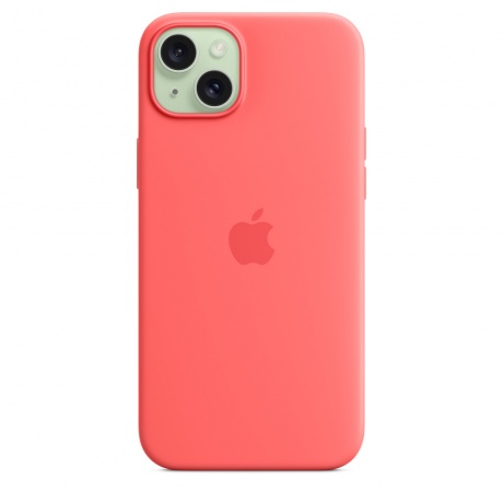 Чехол оригинальный Apple для Iphone 15 Plus Silicone Case - Guava - фото 4