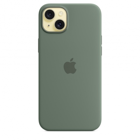 Чехол оригинальный Apple для Iphone 15 Plus Silicone Case - Cypress - фото 3