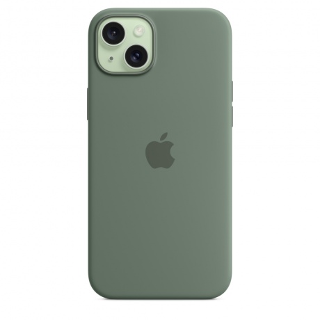 Чехол оригинальный Apple для Iphone 15 Plus Silicone Case - Cypress - фото 4