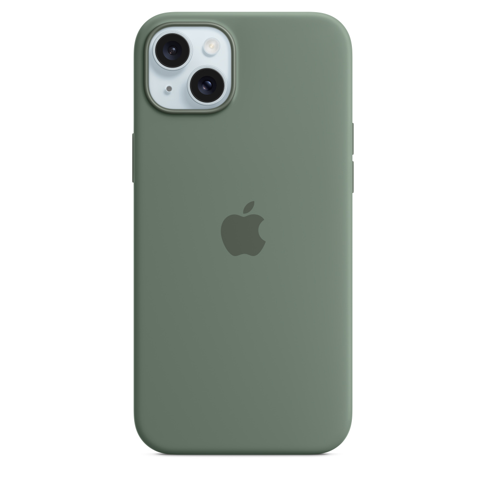 Чехол оригинальный Apple для Iphone 15 Plus Silicone Case - Cypress ультратонкий силиконовый чехол накладка для apple iphone 6s plus 6 plus с принтом снежные горы и лес
