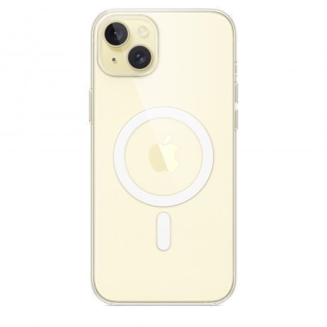 Чехол оригинальный Apple для Iphone 15 Plus Silicone Case - Clear Case - фото 3