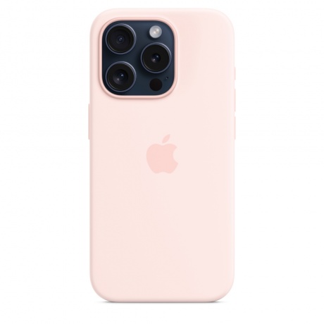 Чехол оригинальный Apple для Iphone 15 Pro Silicone Case - Light Pink - фото 2