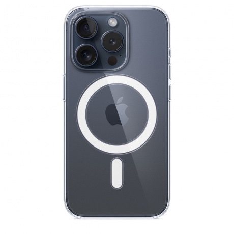 Чехол оригинальный Apple для Iphone 15 Pro Silicone Case - Clear - фото 2