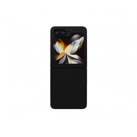 Чехол защитный VLP Kevlar Case для Samsung Z flip 5, черный - фото 2
