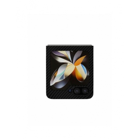 Чехол защитный VLP Kevlar Case для Samsung Z flip 5, черный - фото 4