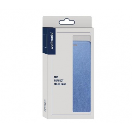 Чехол-книжка WELLMADE для Xiaomi Redmi Note 12S темно-синий - фото 4