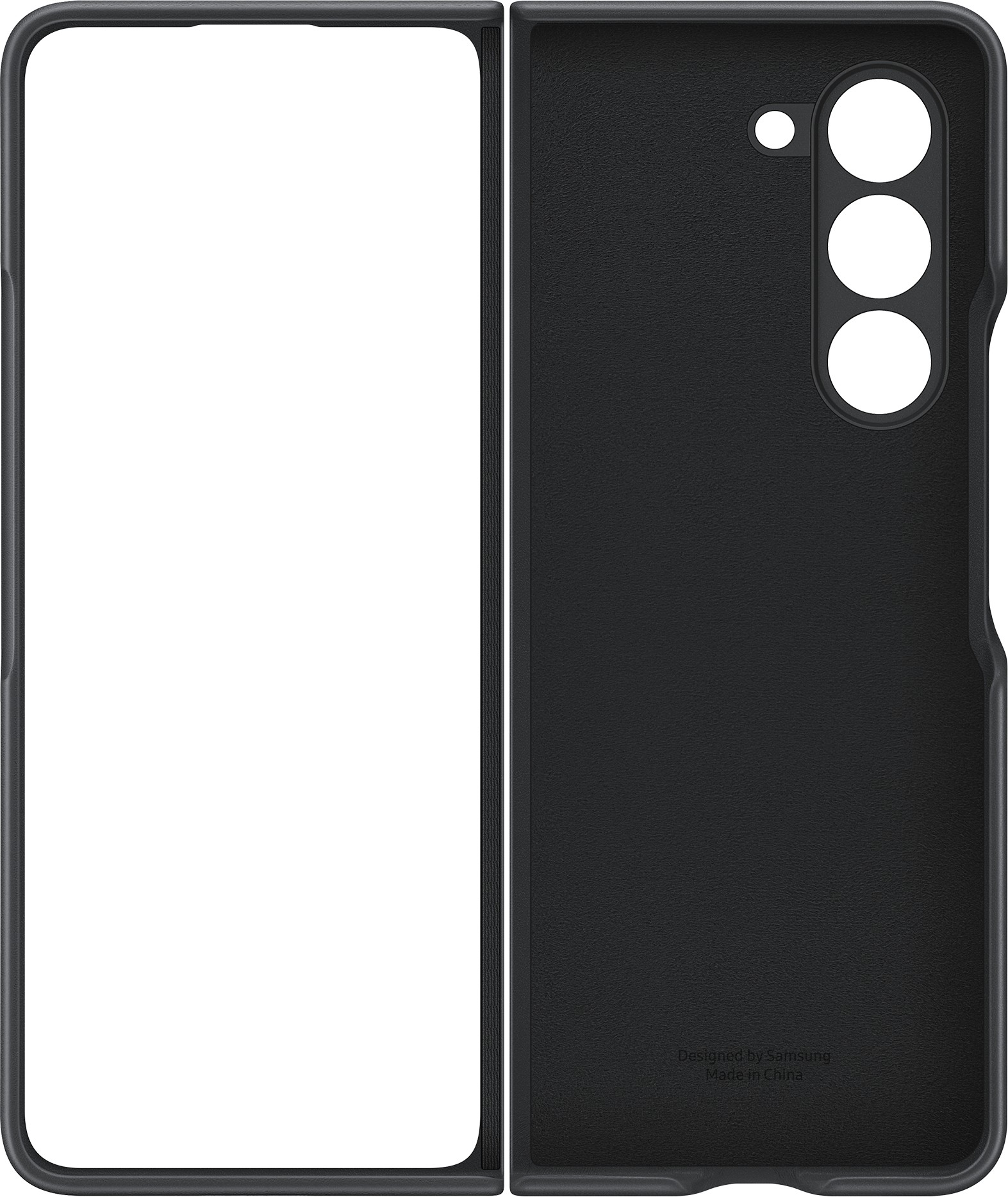 Чехол Samsung для Galaxy Z Fold5 Eco-Leather Cover Black (EF-VF94 6PBEGRU) leather flip cover для galaxy z fold3 black ef ff926lbegru