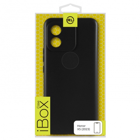 Чехол силиконовый iBox Case для Honor X5 (2023) с защитой камеры, без подложки, черный - фото 6