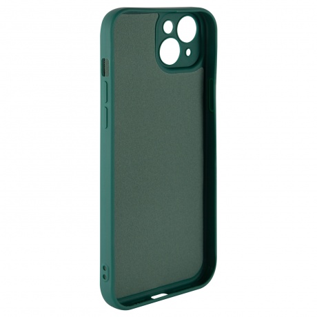 Чехол силиконовый iBox Case для iPhone 15 Plus, с защитой камеры и подложкой, зеленый - фото 3