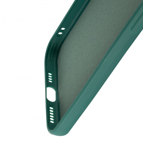 Чехол силиконовый iBox Case для iPhone 15 Plus, с защитой камеры и подложкой, зеленый - фото 5