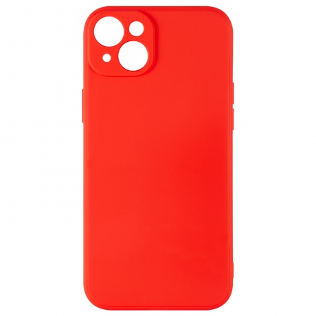 Чехол силиконовый iBox Case для iPhone 15 Plus, с защитой камеры и подложкой, красный - фото 2