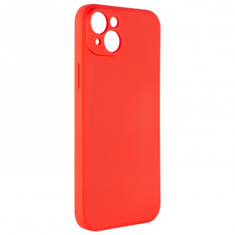 Чехол силиконовый iBox Case для iPhone 15 Plus, с защитой камеры и подложкой, красный - фото 3