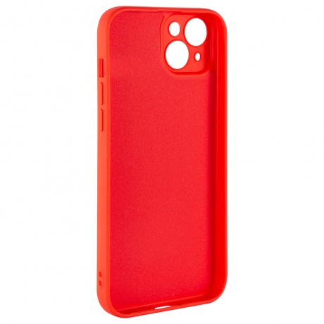 Чехол силиконовый iBox Case для iPhone 15 Plus, с защитой камеры и подложкой, красный - фото 4