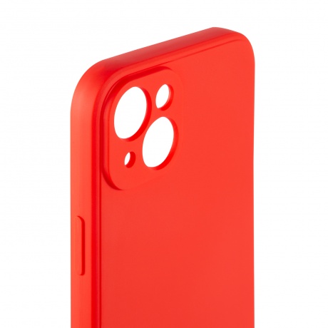 Чехол силиконовый iBox Case для iPhone 15 Plus, с защитой камеры и подложкой, красный - фото 5