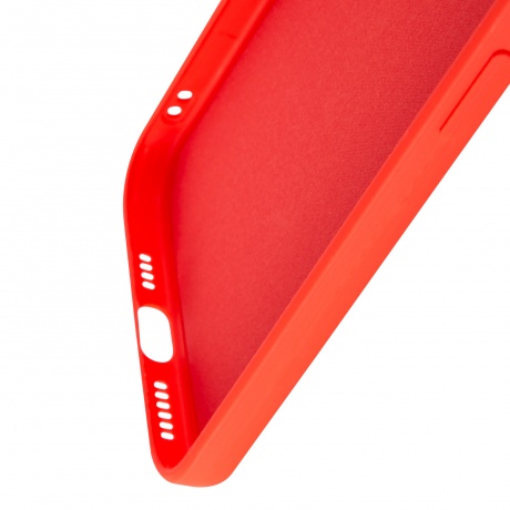 Чехол силиконовый iBox Case для iPhone 15 Plus, с защитой камеры и подложкой, красный - фото 6