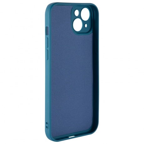 Чехол силиконовый iBox Case для iPhone 15 Plus, с защитой камеры и подложкой, синий - фото 3