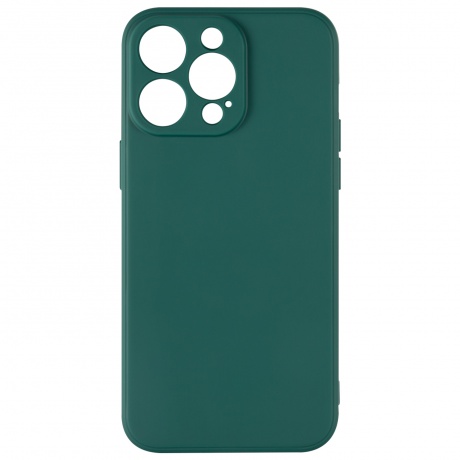 Чехол силиконовый iBox Case для iPhone 15 Pro Max, с защитой камеры и подложкой, зеленый - фото 1