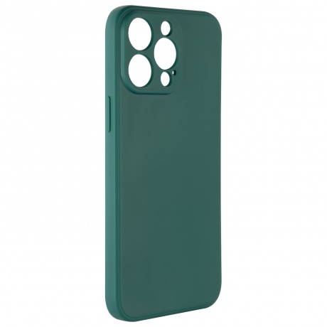 Чехол силиконовый iBox Case для iPhone 15 Pro Max, с защитой камеры и подложкой, зеленый - фото 2