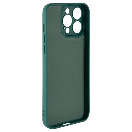 Чехол силиконовый iBox Case для iPhone 15 Pro Max, с защитой камеры и подложкой, зеленый - фото 3