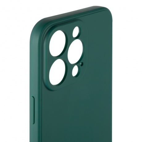 Чехол силиконовый iBox Case для iPhone 15 Pro Max, с защитой камеры и подложкой, зеленый - фото 4