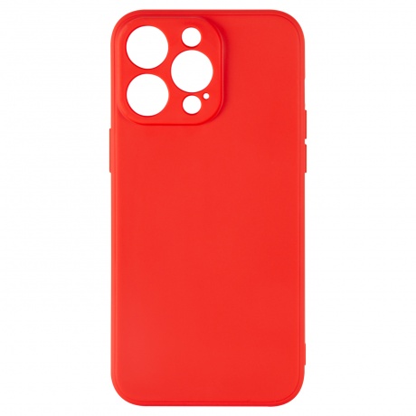 Чехол силиконовый iBox Case для iPhone 15 Pro Max, с защитой камеры и подложкой, красный - фото 1