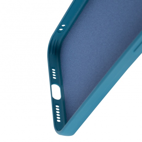 Чехол силиконовый iBox Case для iPhone 15 Pro Max, с защитой камеры и подложкой, синий - фото 5