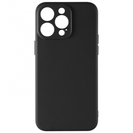 Чехол силиконовый iBox Case для iPhone 15 Pro Max, с защитой камеры и подложкой, черный - фото 1